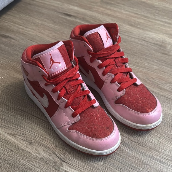 Nike Shoes - Red and Pink High-Top Sneakers